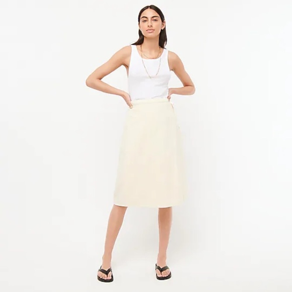 🆕 J. Crew Garment Dyed Wrap Skirt